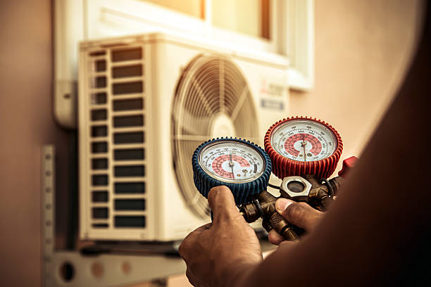 Professional Air Conditioning Service technician working in Mayo, FL